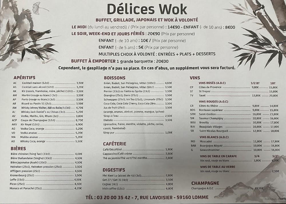 Délices Wok - Menu Image 3