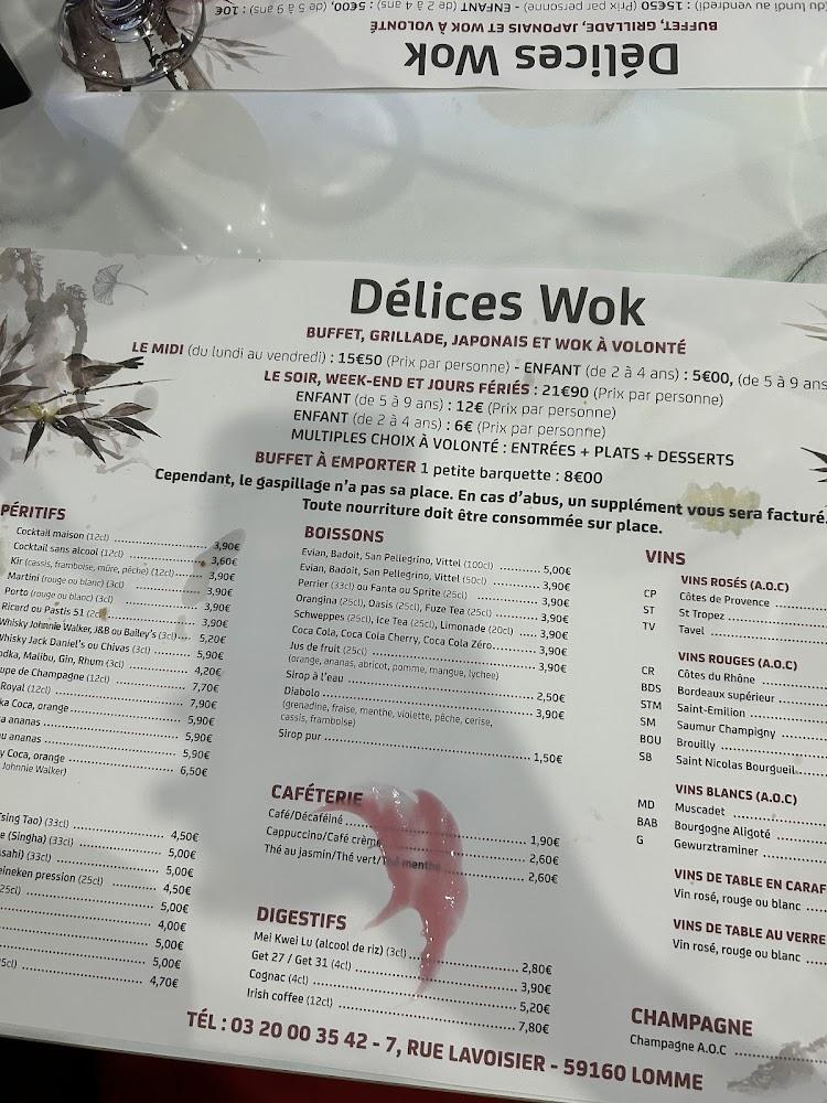 Délices Wok - Menu Image 4
